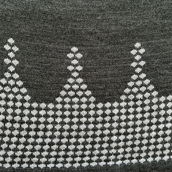 R&K women’s charcoal sweater dress with scoop neck 3/4 sleeves Size Large - Picture 3 of 6